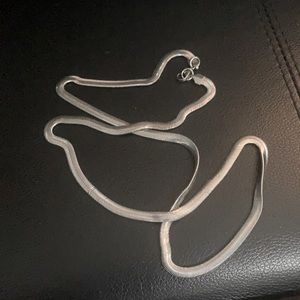 Stunning 22 inch Stainless Steel Herringbone Necklace